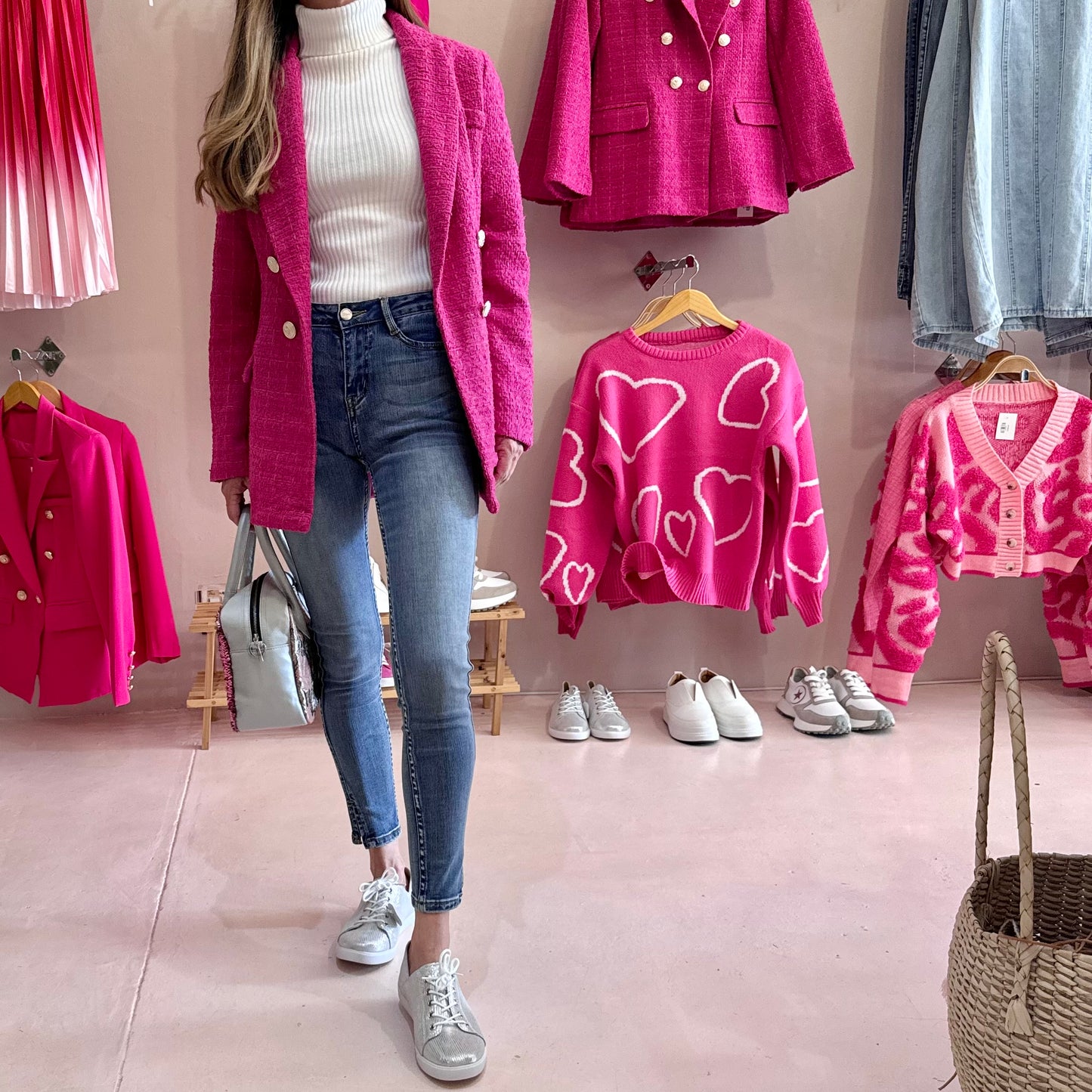 White Polo neck Jersey