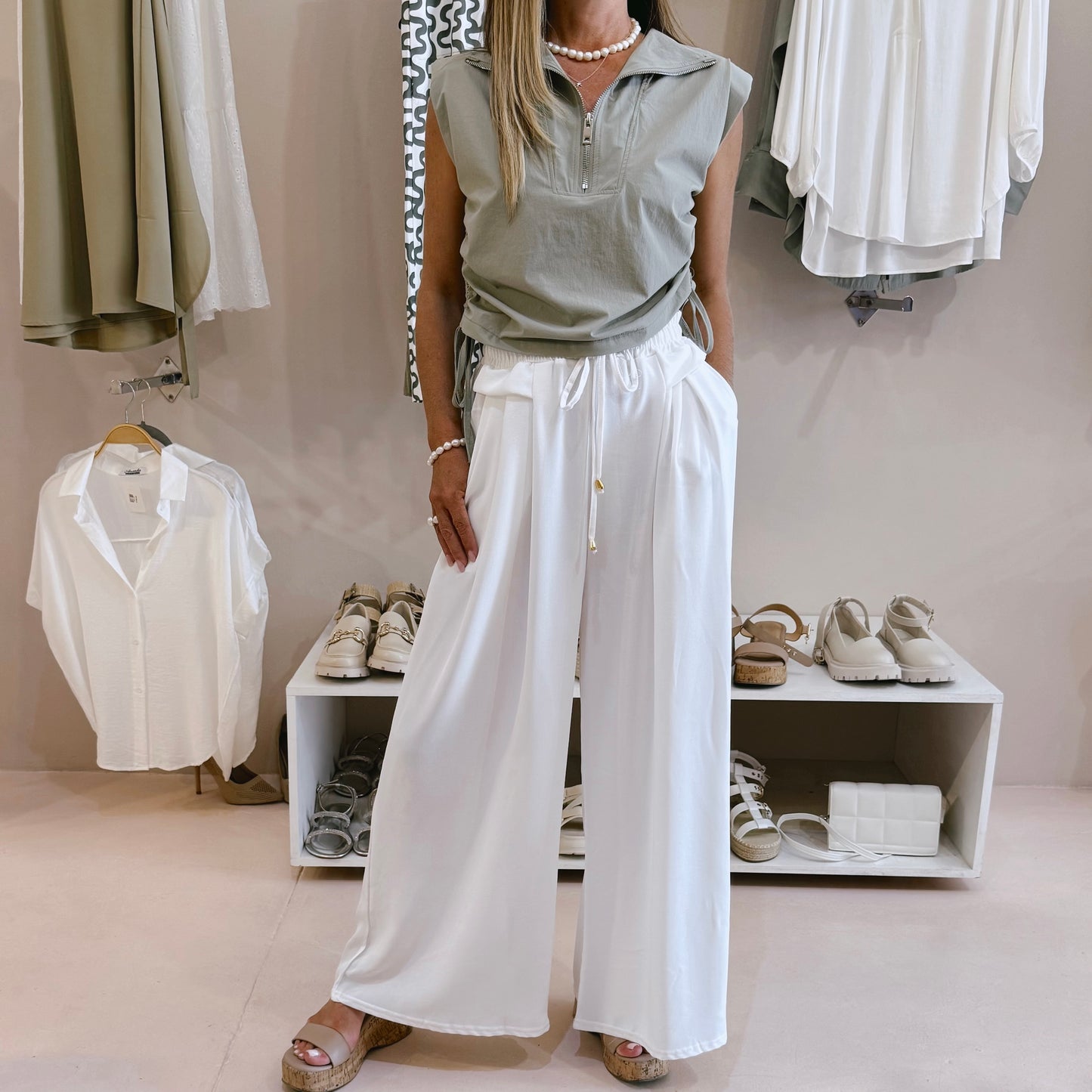 Mai Pants White