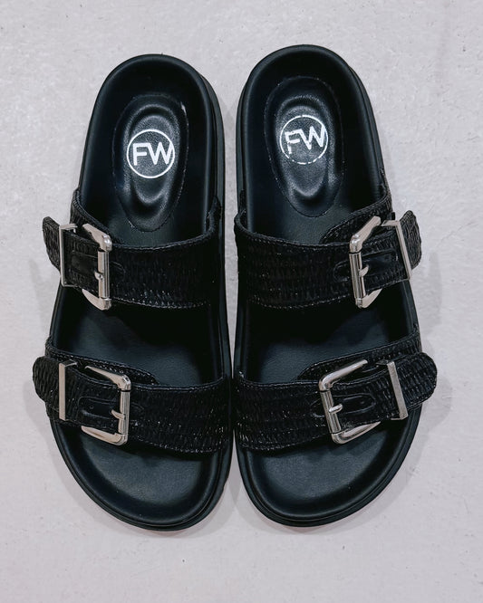 Zaxy Slide Black - Shoes