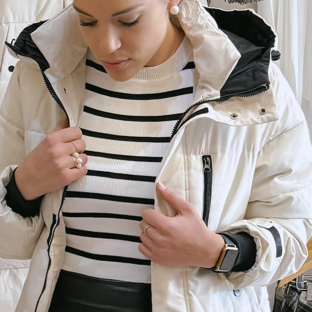 Beige Puffer Coat
