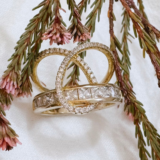 2 Tier loop ring Gold