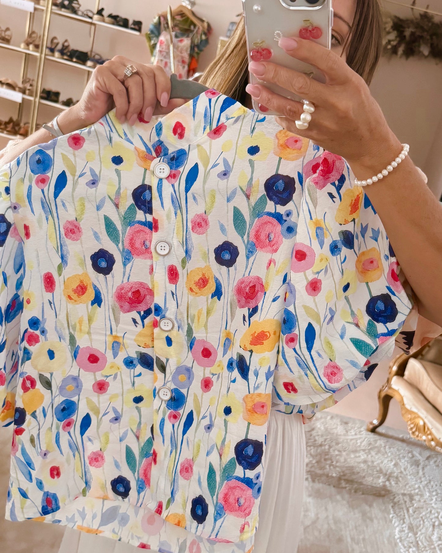 Angel Top Bright Floral