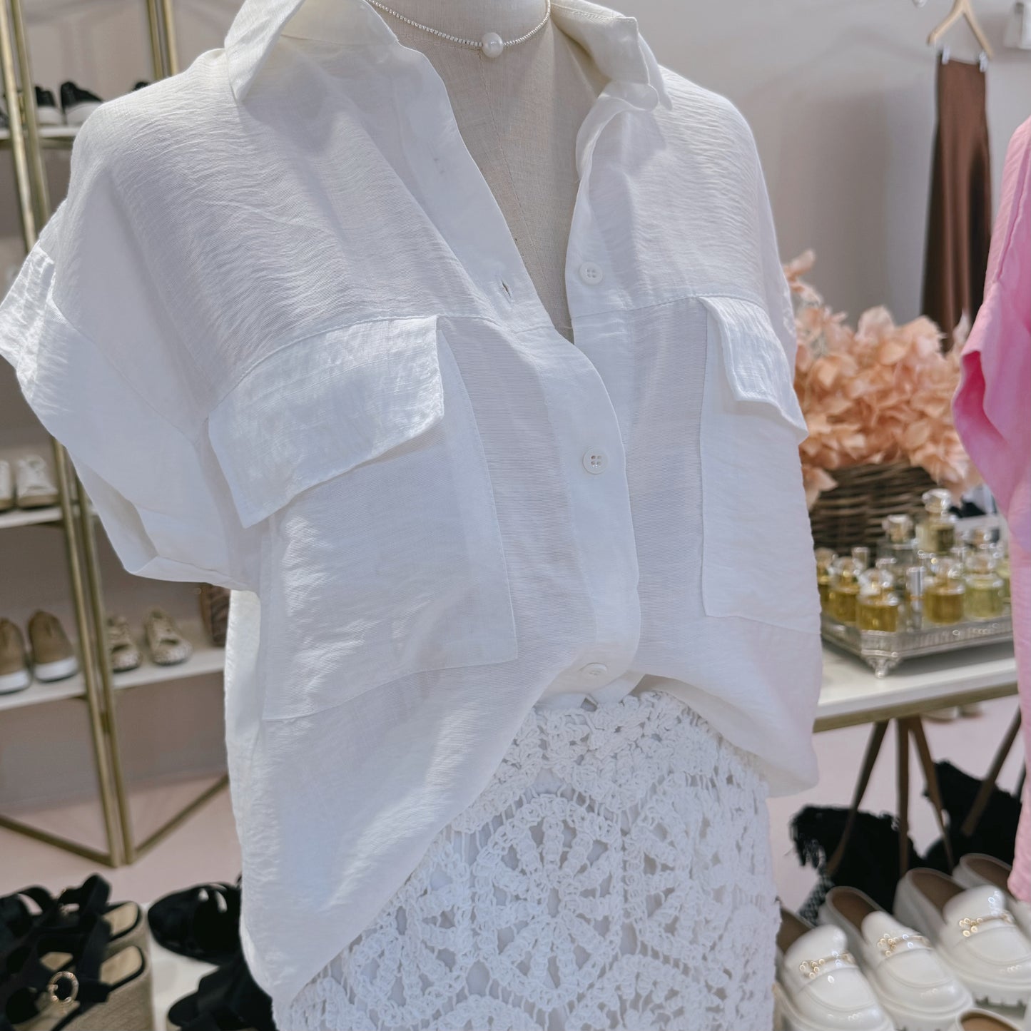 Amanda Sleeveless Blouse White