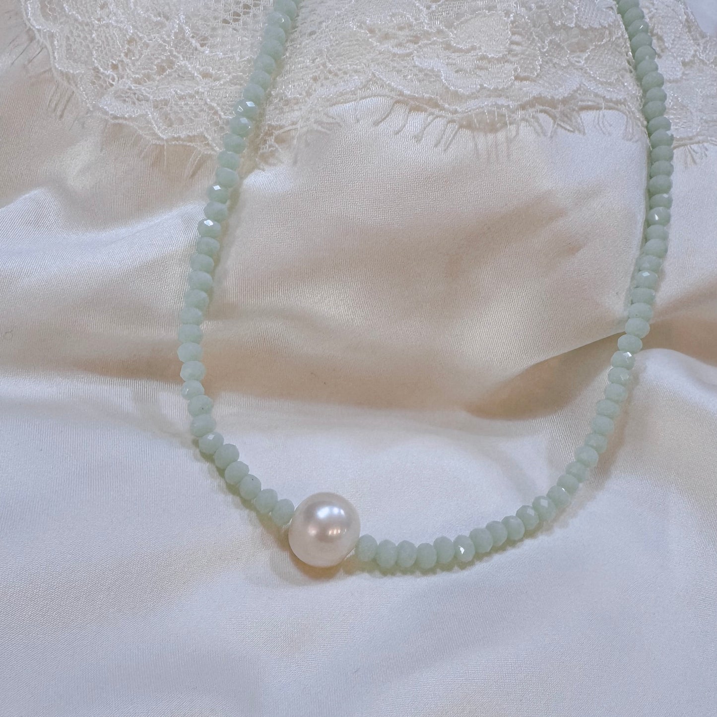 Beaded Pearl Necklace