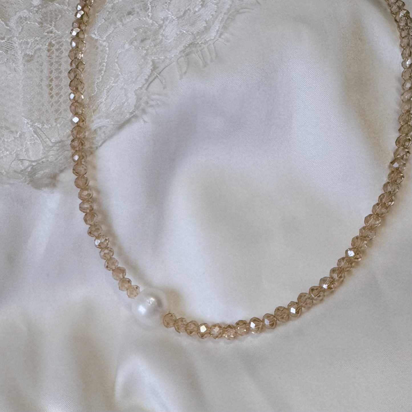 Beaded Pearl Necklace