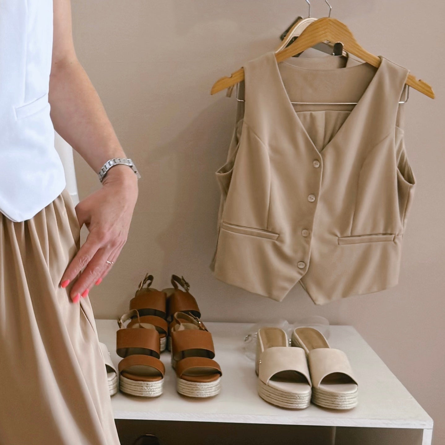 Beige Waistcoat