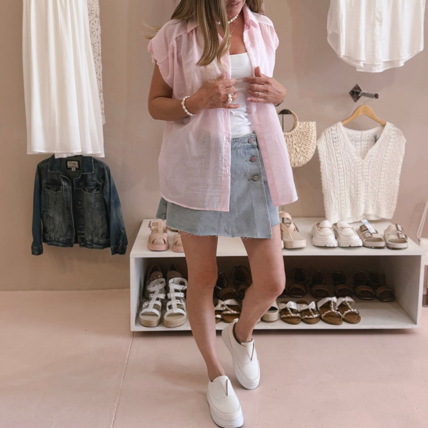 Denim Skort