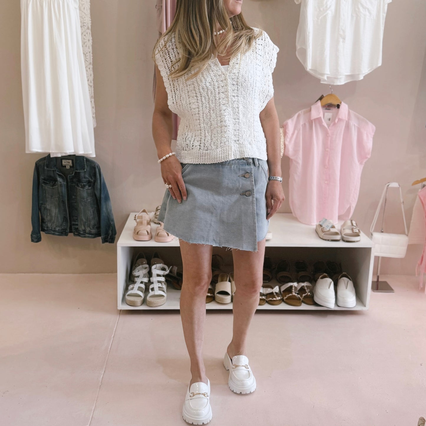 Denim Skort