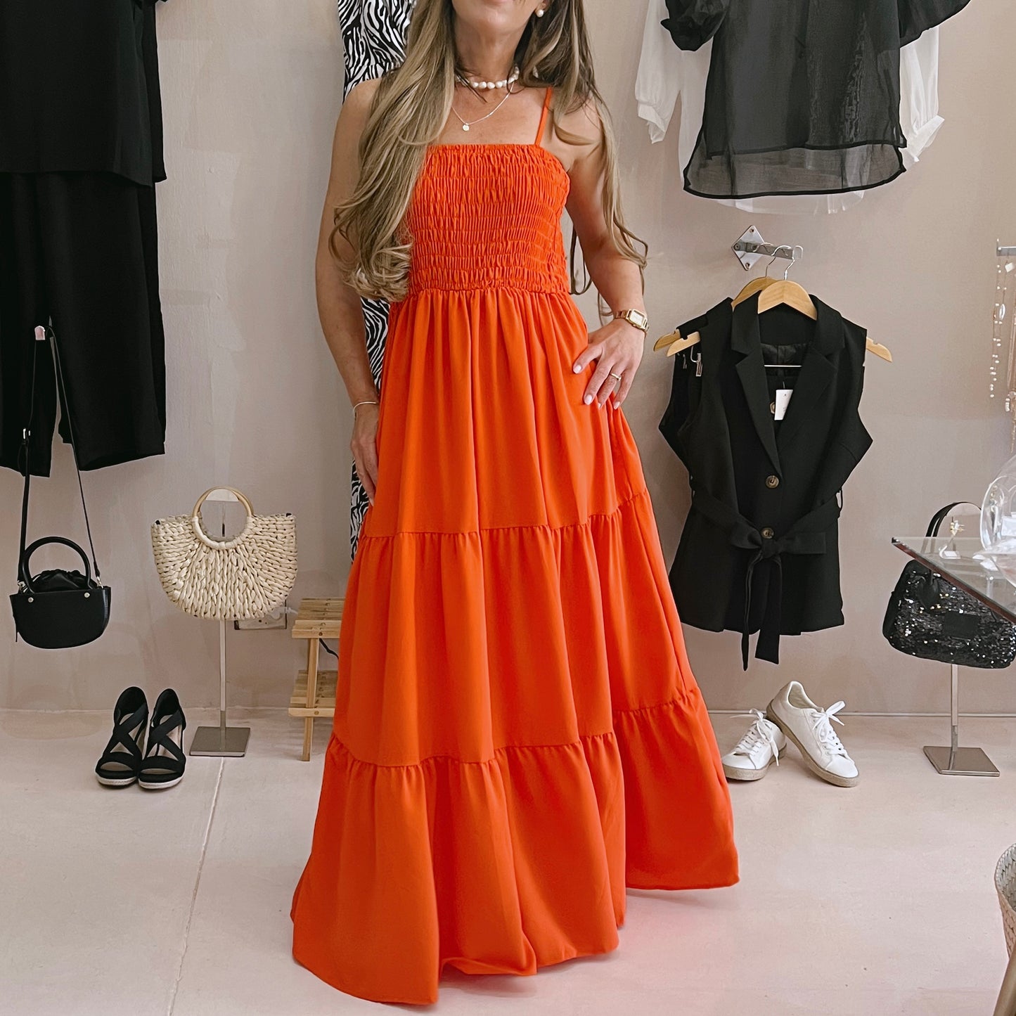 Orange Summer Dress