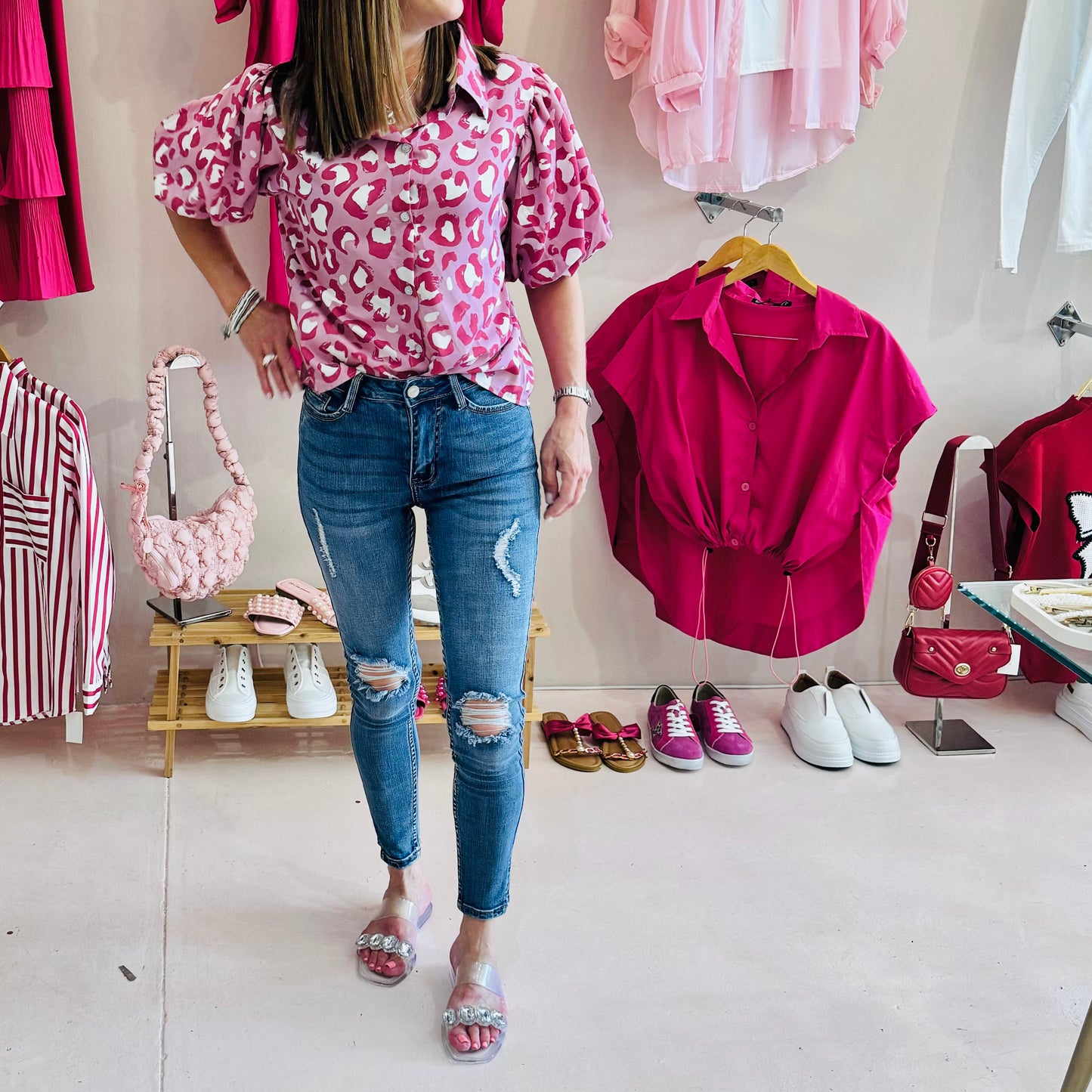Pink Animal Balloon Shirt
