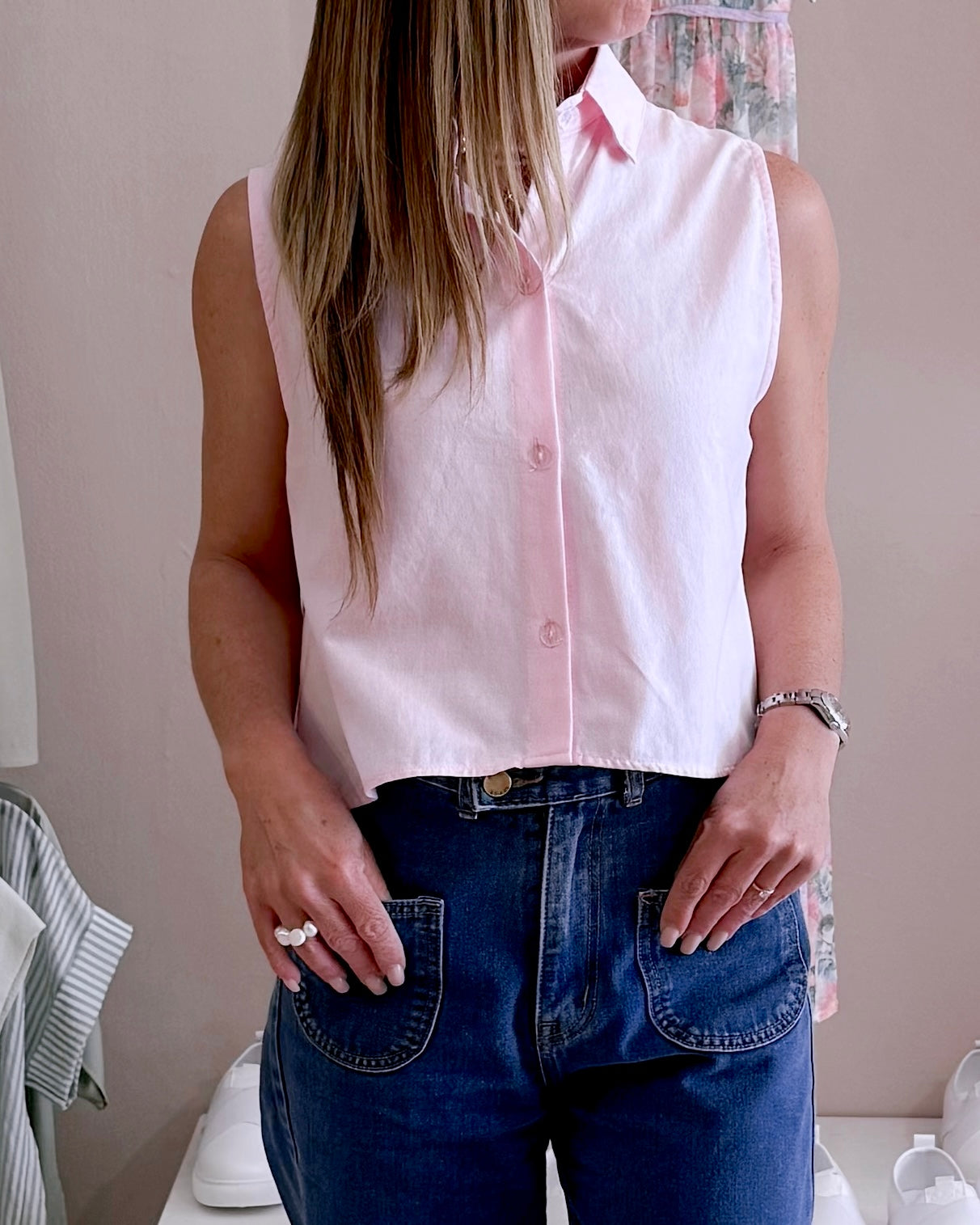Jood Blouse Bow Pink