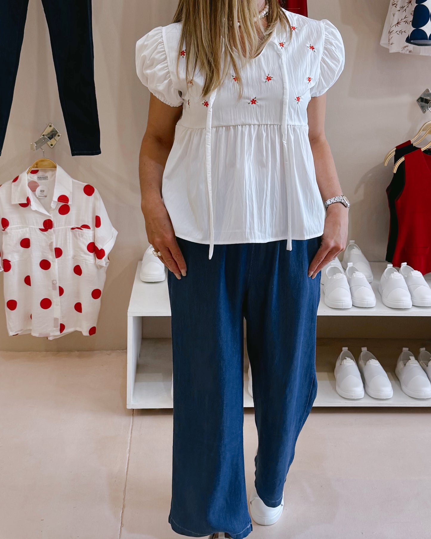 La Cham Flower Top