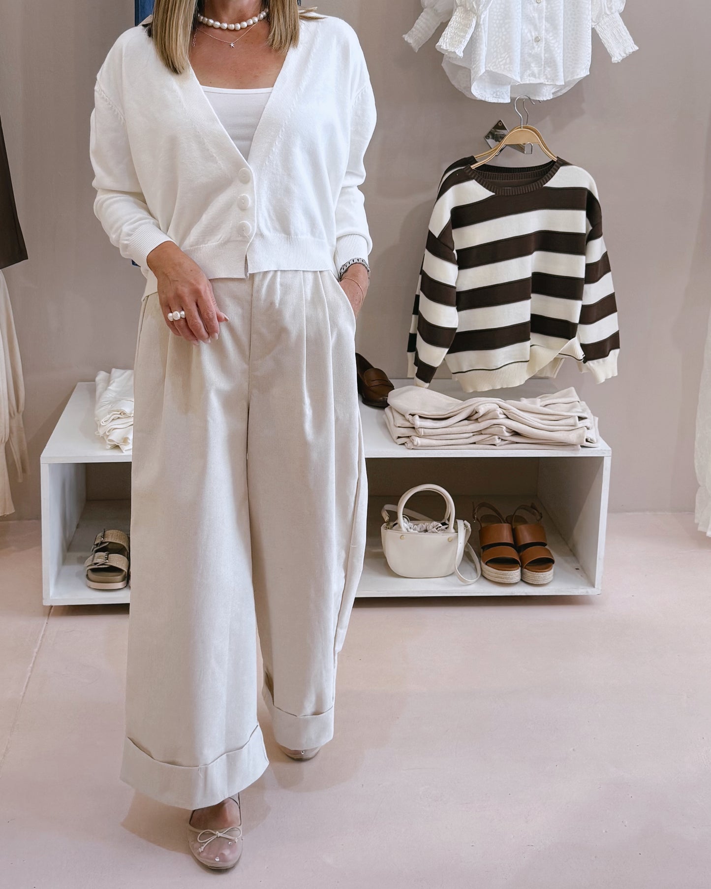 Autumn Cardigan White