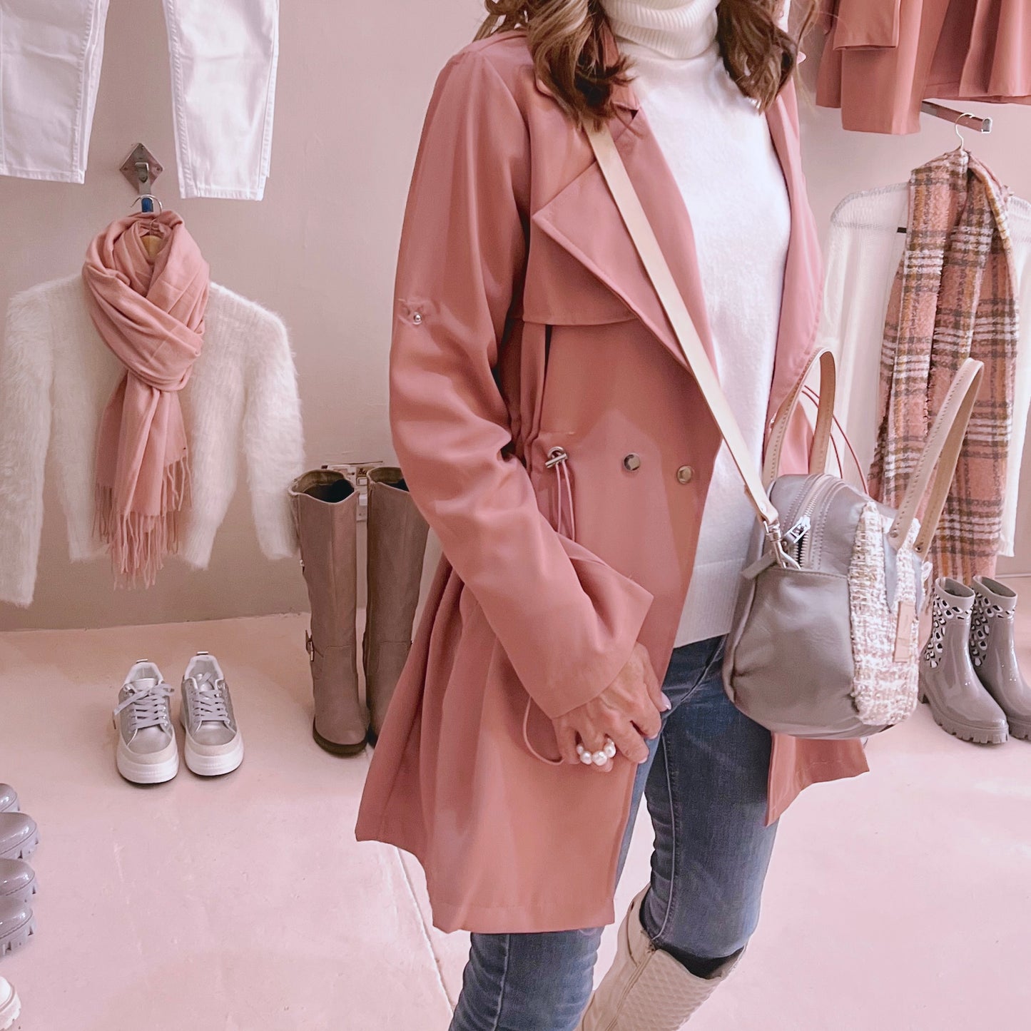Pink Plain Jacket