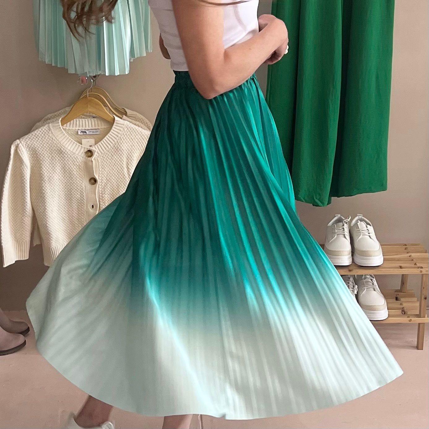 Green Ombre Skirt