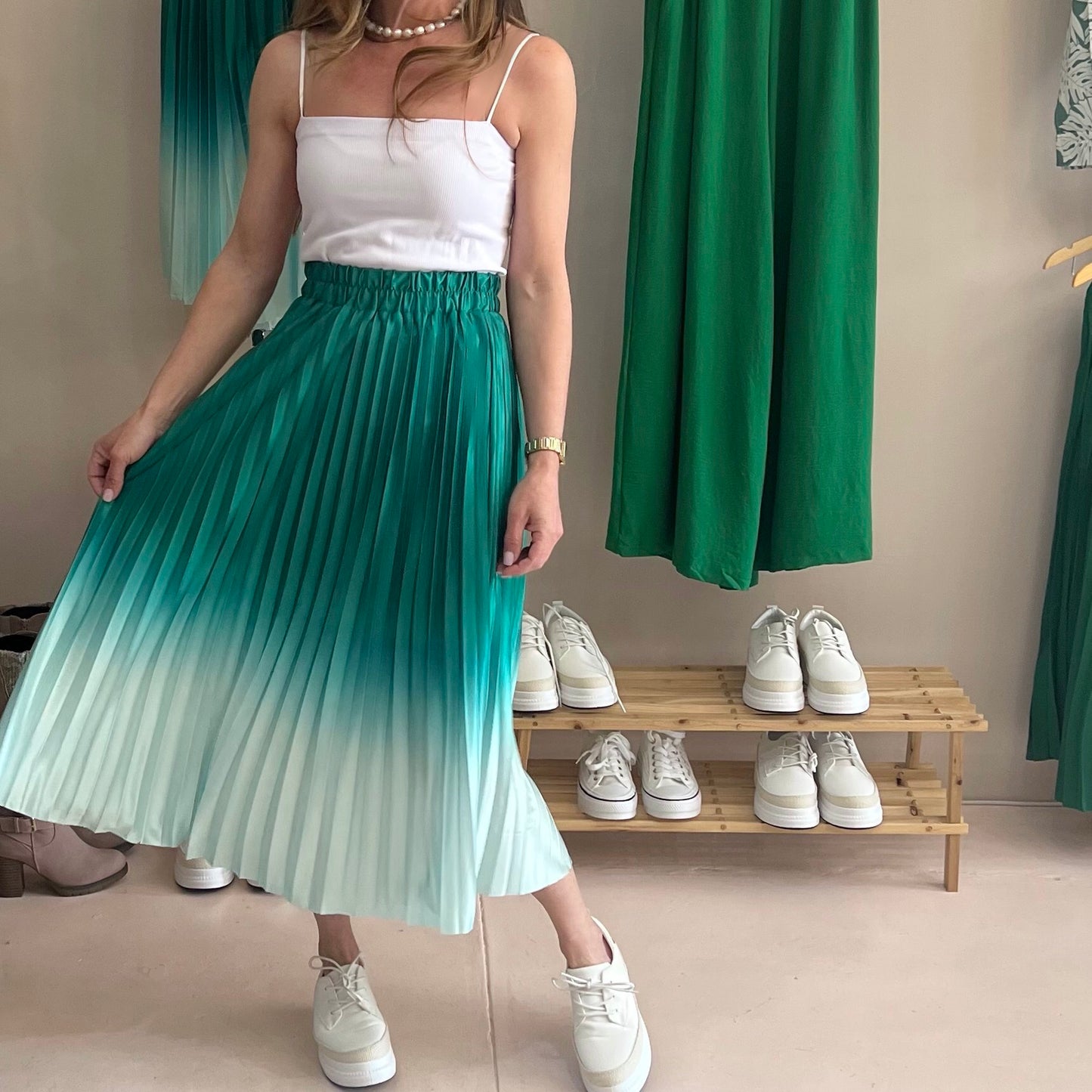 Green Ombre Skirt