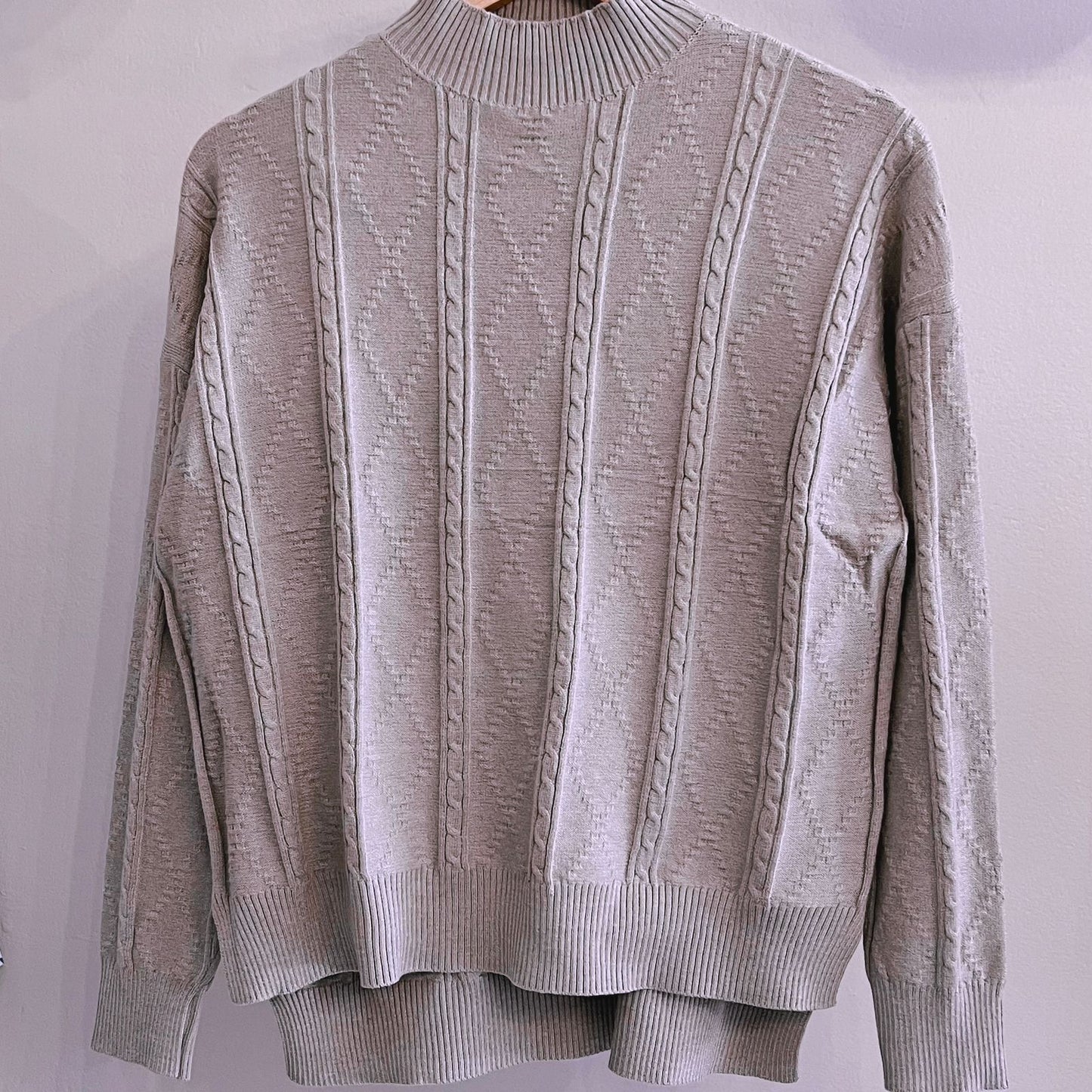 Beige 2 Piece Knitted Set