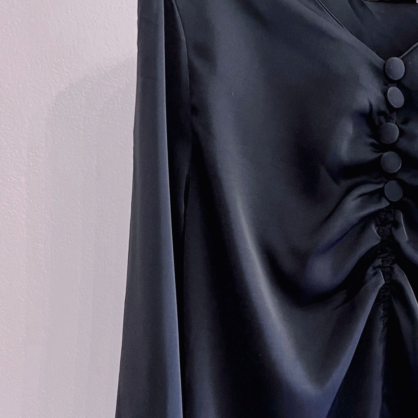 Black 5 Button Blouse