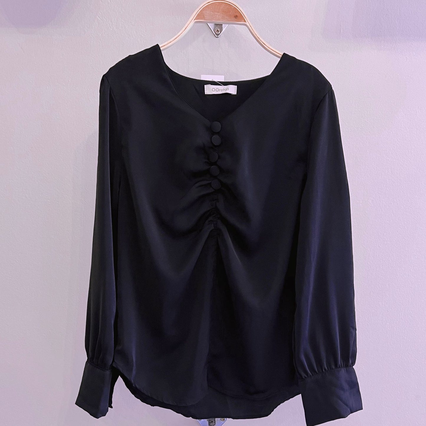 Black 5 Button Blouse