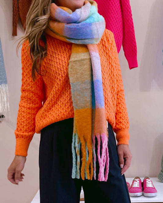 Waffle Jersey Bright Orange