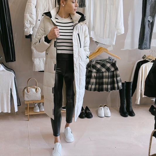 Beige Puffer Coat