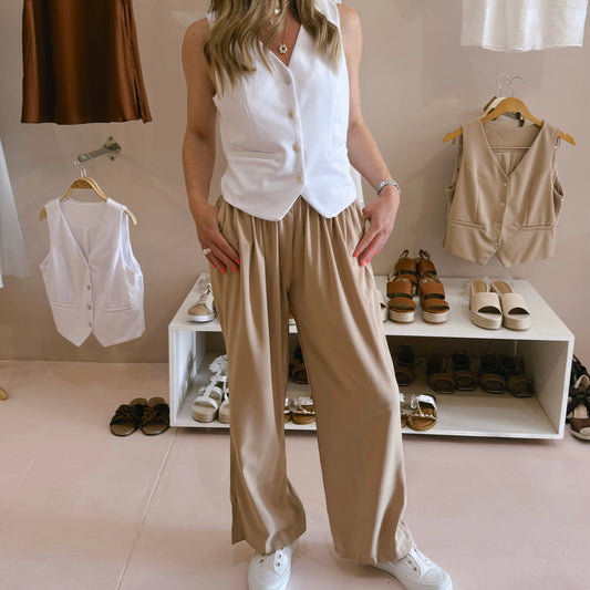 Pants with Pleat