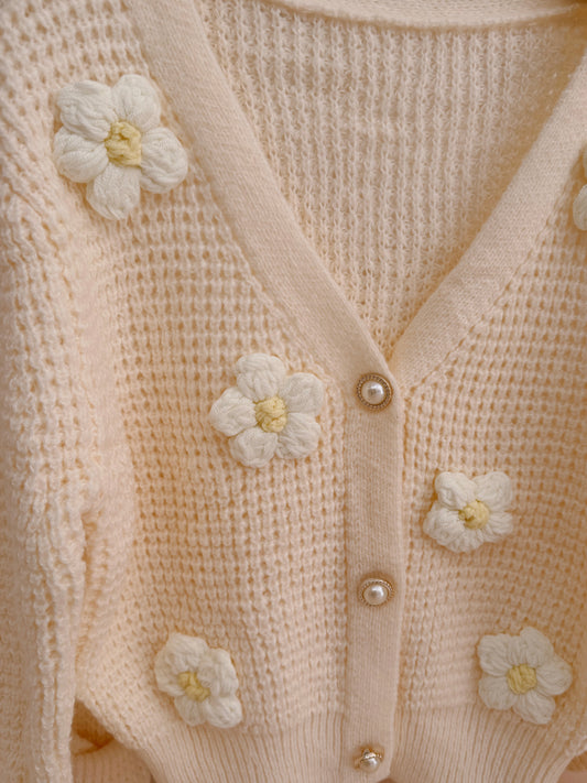 Daisy Cardigan Apricot