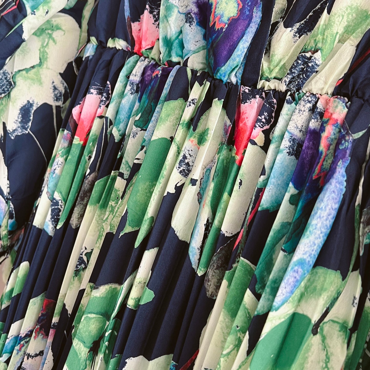 Navy Floral Dress