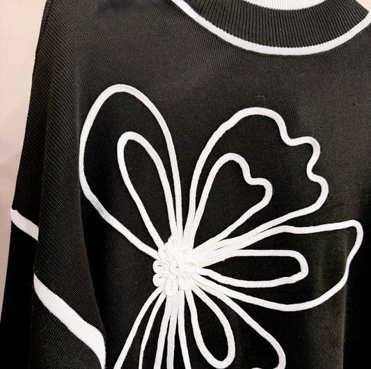 Flower Lounge Set Black