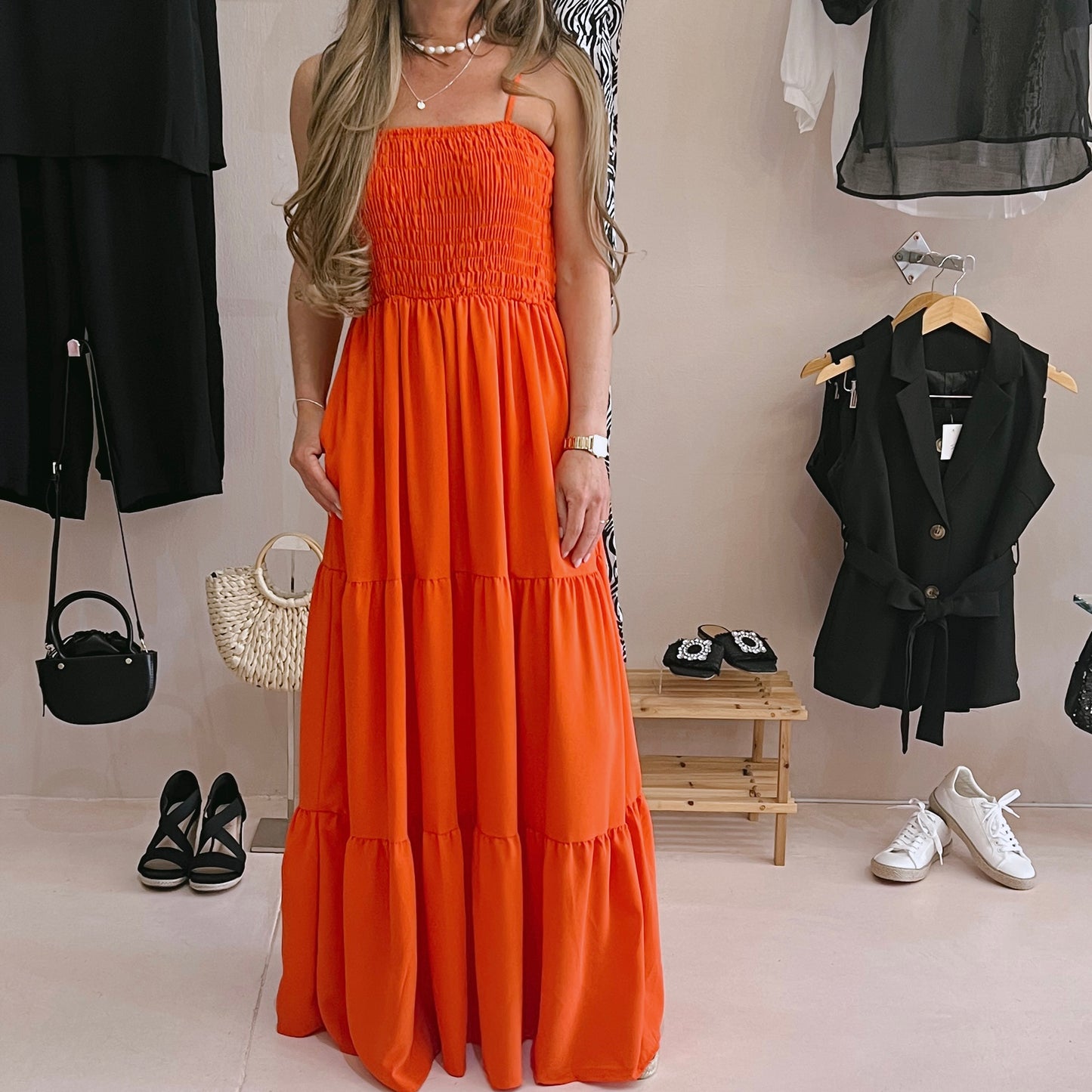 Orange Summer Dress