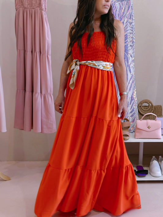 Orange Summer Dress