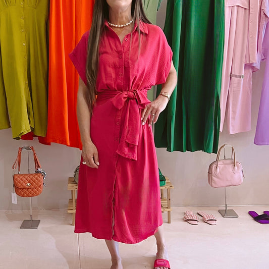 Pink Bow summer dress