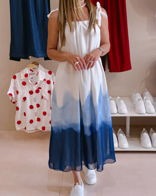 September Blue Ombre Dress