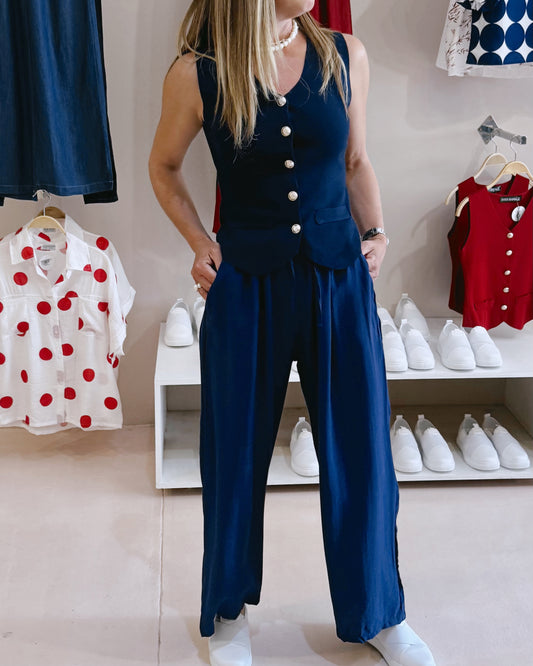 Waistcoat Jersey Navy