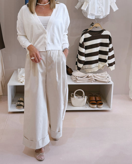 Autumn Cardigan White