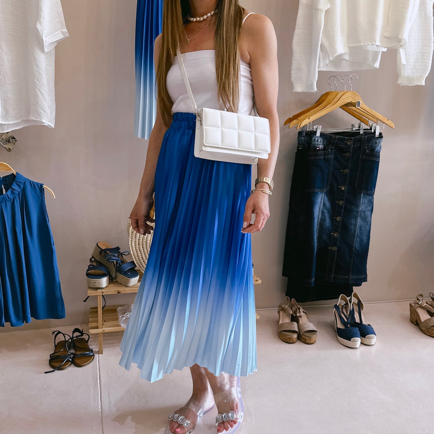 Blue Ombre Skirt