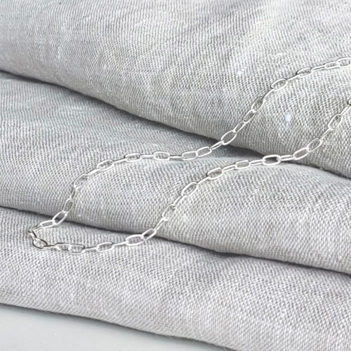 PAPERCLIP CHAIN SILVER