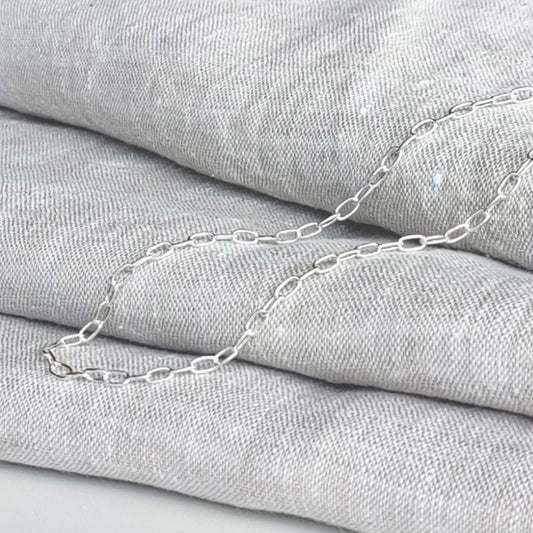 PAPERCLIP CHAIN SILVER
